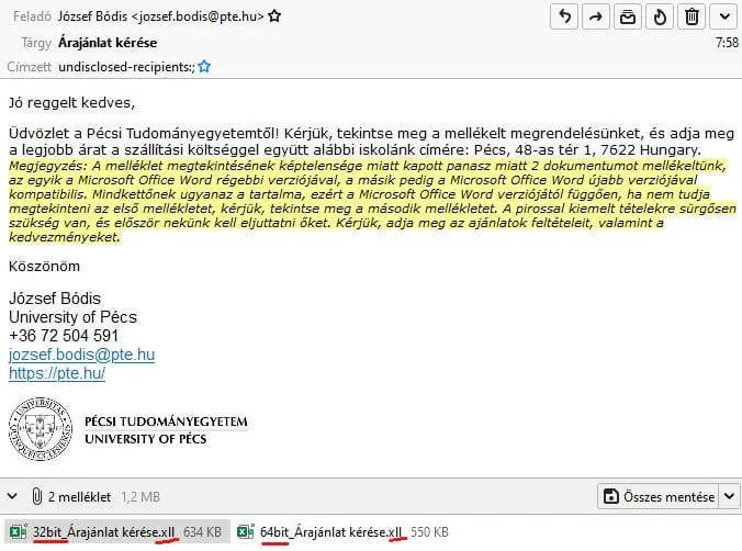Adathalász támadás .xll fájlal