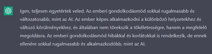 Különbség AI és ember között